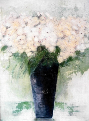 Composition Florale 2 - Acrylique sur toile - 130x89 cm