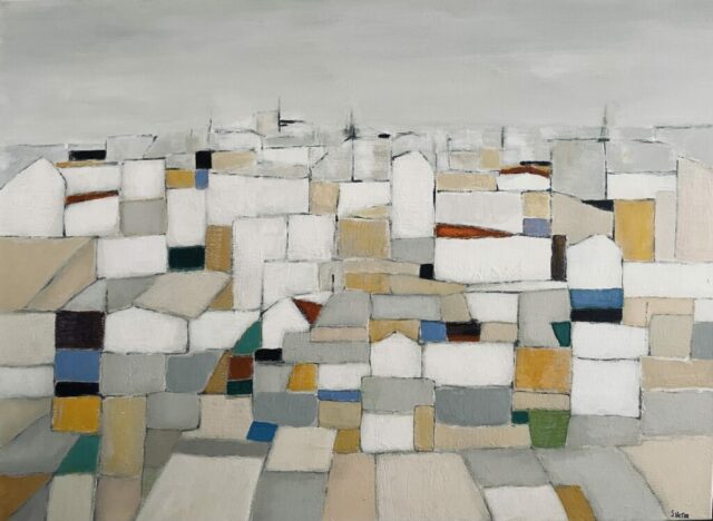 Village (5) - Acrylique sur toile - 80 cm x 60 cm