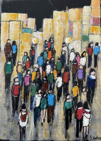 Sans titre - Acrylique sur toile - 16x21 cm