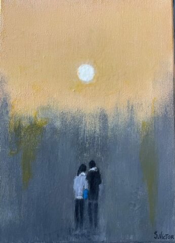 Sans titre - Acrylique sur toile - 16x21 cm